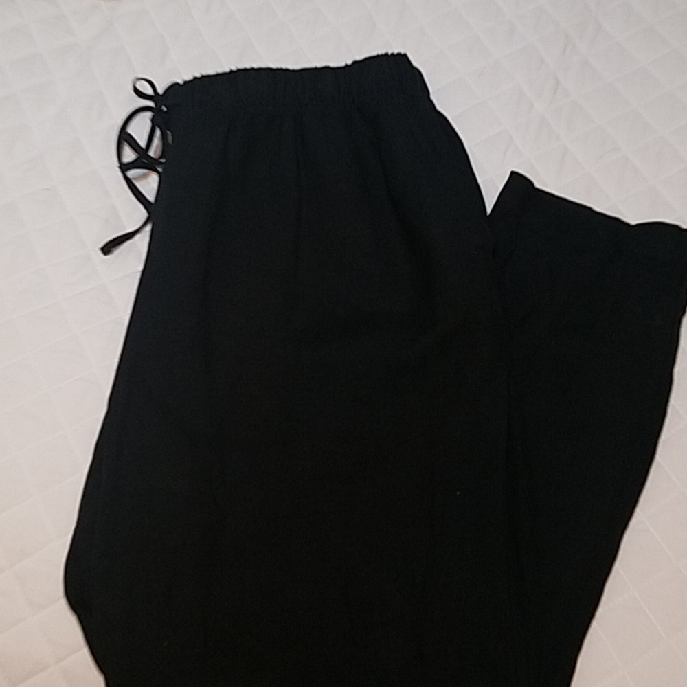 Linen blend pants